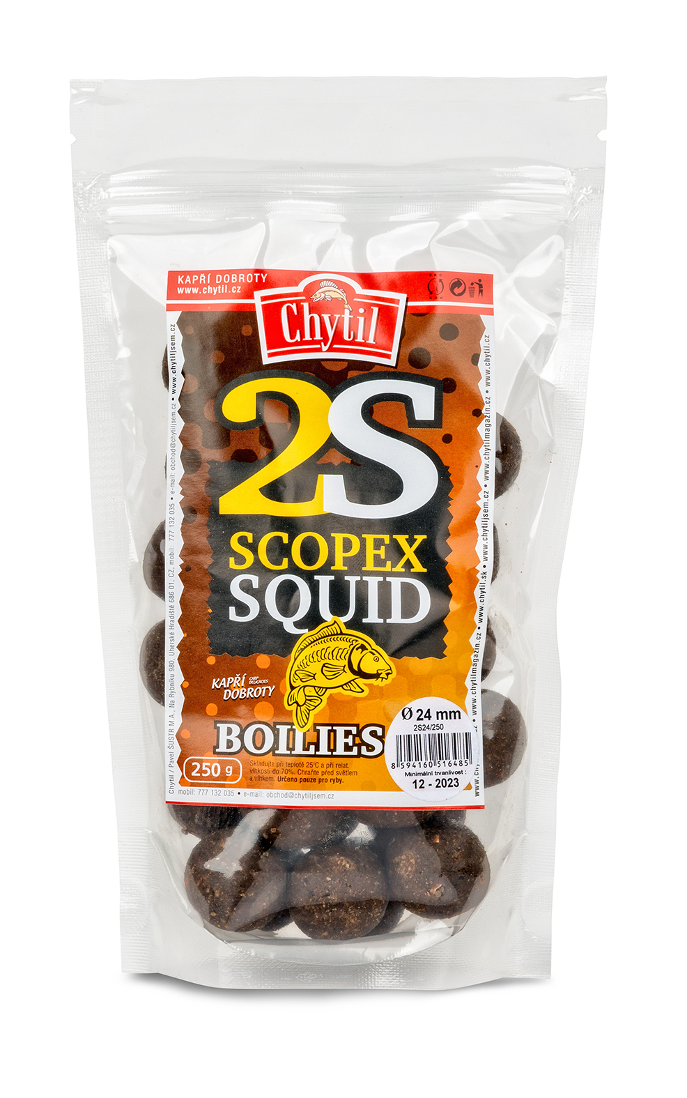 Boilies 2S - Scopex/Squid 22mm/250g