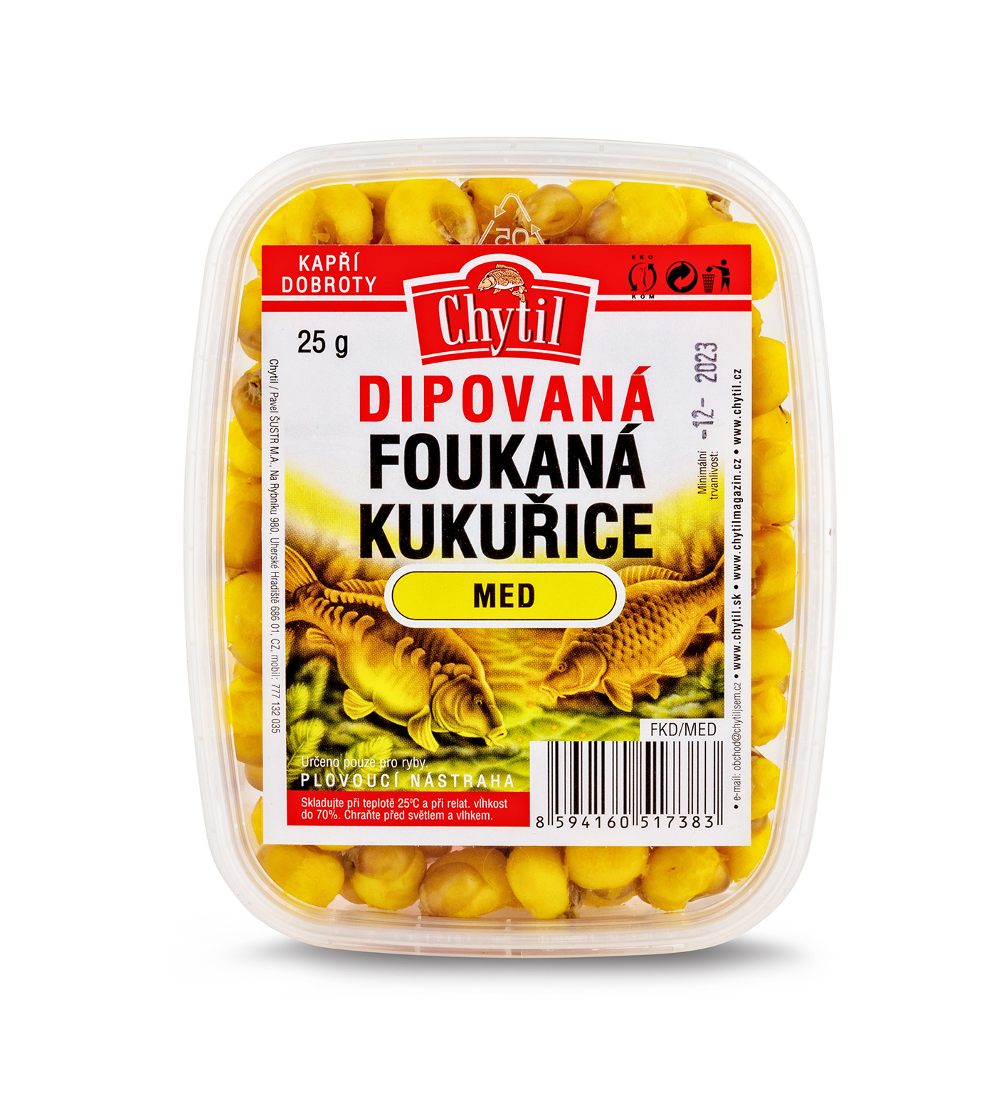Dipovaná foukaná kukuřice 25g – VANILKA