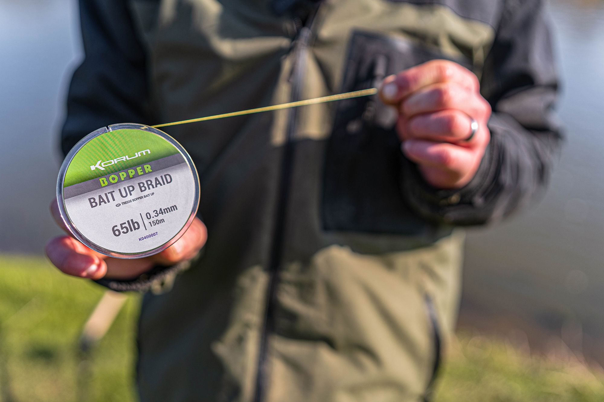 Šňůra Korum Bopper Bait Up Braid 65lb 0,34mm 150m