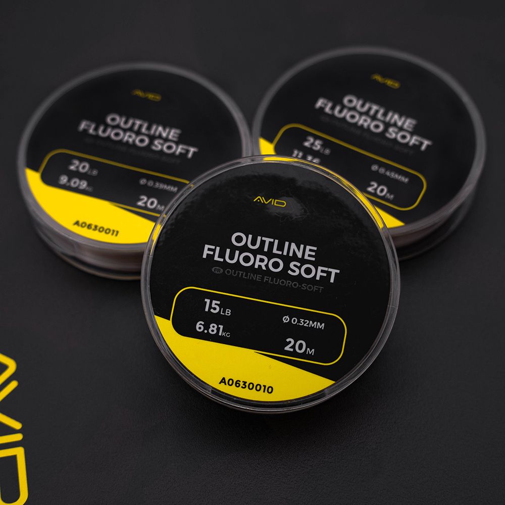 Vlasec Avid Carp Outline Fluoro Soft 20m 0,32mm 15lb