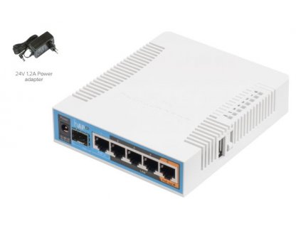 MikroTik Access point +L4, 720MHz, 5x LAN, 2,4GHz, 5GHz, 802.11b/g/n/a/ac, USB, 1x SFP 4752224003331