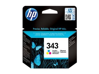 HP 343 - 7 ml - barva (azurová, purpurová, žlutá) - originální - inkoustová cartridge - pro Officejet 100, 150; Photosmart C4210, C4272, C4340, C4385, C4390, D5360, D5363, D5368 0829160180281