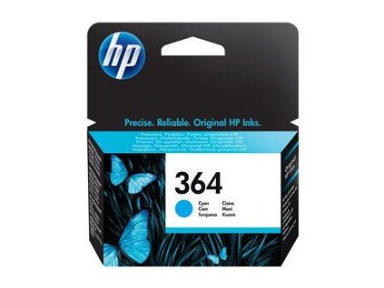 HP 364 - Azurová - originální - blistr - inkoustová cartridge - pro Deskjet 35XX; Photosmart 55XX, 55XX B111, 65XX, 7510 C311, 7520, Wireless B110 0884962754481