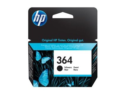 HP 364 - Černá - originální - blistr - inkoustová cartridge - pro Deskjet 35XX; Photosmart 55XX, 55XX B111, 65XX, 7510 C311, 7520, Wireless B110 0884962754467