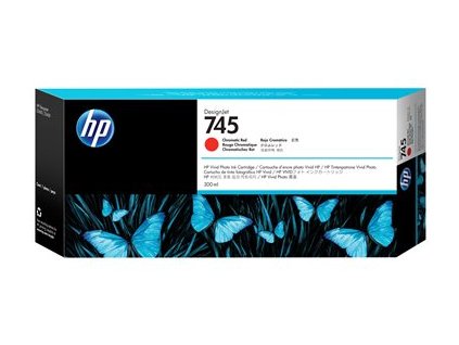 HP 745 - 300 ml - Vysoká kapacita - chromová červená - originální - DesignJet - inkoustová cartridge - pro DesignJet Z2600 PostScript, Z5600 PostScript 0725184104695