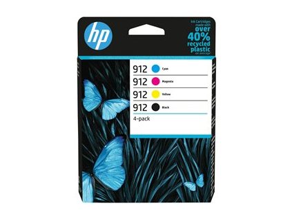 HP 912 - 4-balení - černá, žlutá, azurová, purpurová - originální - inkoustová cartridge - pro Officejet 80XX; Officejet Pro 80XX 0195122352301