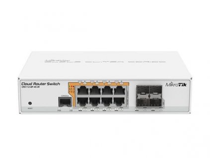 MikroTik Switch Cloud Router +L5, 400MHz, 128MB RAM, 8x GLAN POE, 4x SFP, PSU; desktop 4752224002105