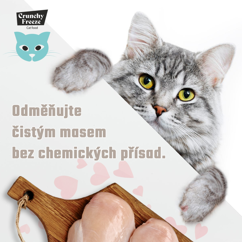 Odměňujte  čistým masem bez chemických přísad.