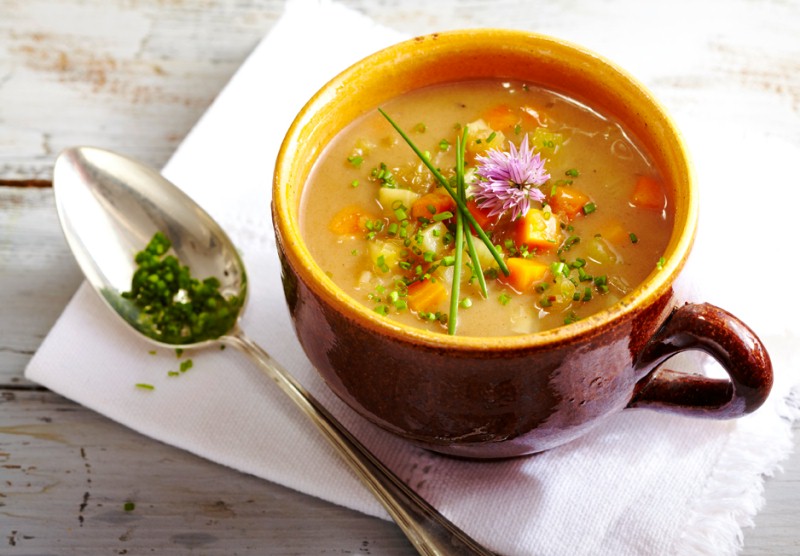 Nízkokalorická chlebová polévka