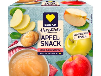 Edeka Jablečné pyré, přesnídávka 4 x 100 g, 400 g