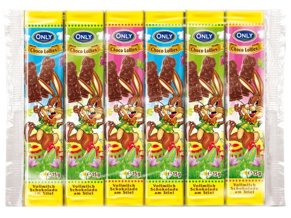 Only Velikonoční lízátka z mléčné čokolády 6 ks, 90g