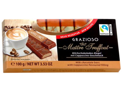 Truffout Mléčná čokoláda s cappuccinem 8 ks, 100g