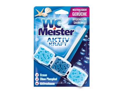 WC Meister Aktiv Kraft Závěsný blok do WC ocean 45g