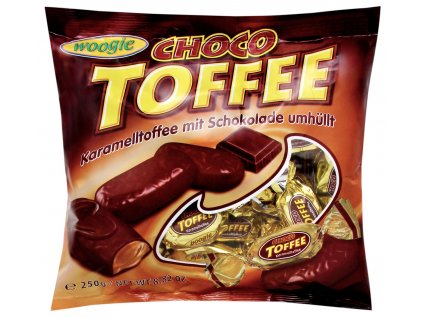 Woogie Choco Toffee bonbony v čokoládě 250g