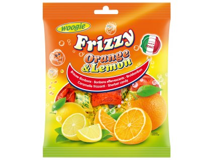 Woogie Šumivé bonbóny pomeranč a lemon 250g