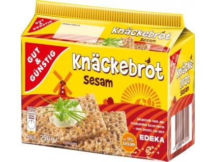 G&G Knäckebrot celozrnný žitný se sezamem 250g