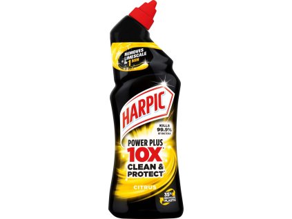 Harpic Powerplus 10x silný WC gel citrón 750 ml