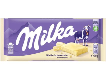 Milka čokoláda bílá 90 g