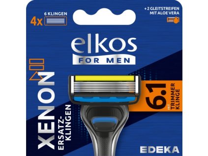 ELKOS MEN XENON Premium Náhradní holicí hlavice, 4 ks