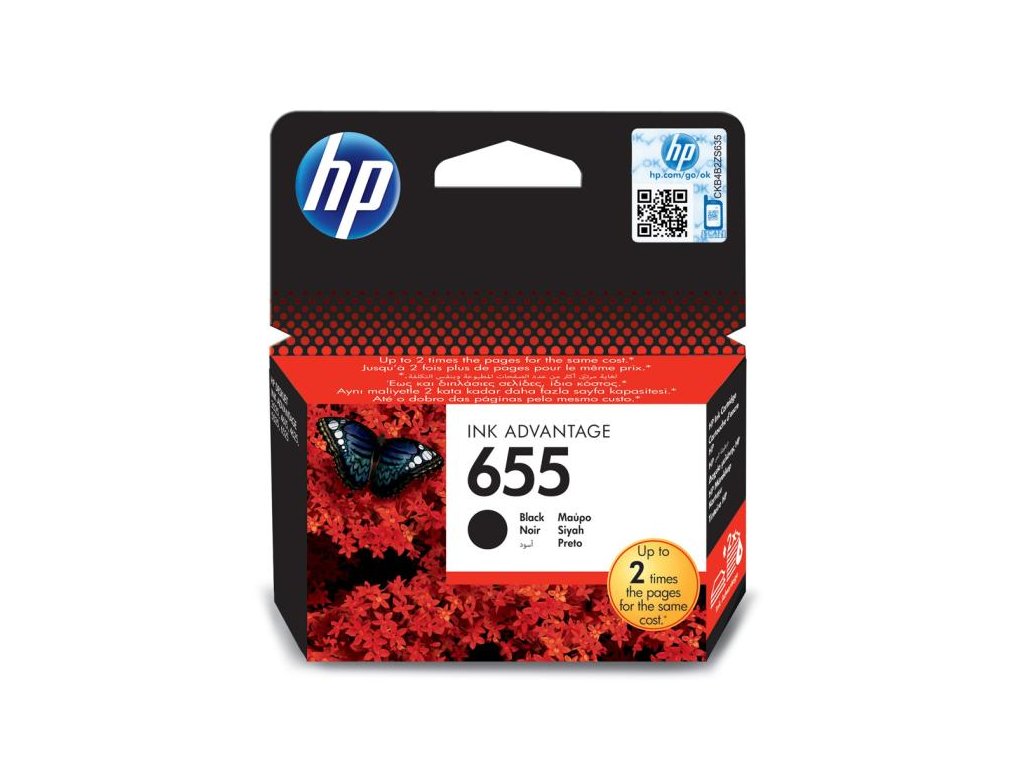 Atramentová náplň HP CZ109AE HP 655 black (550 str.) pre Deskjet Ink Advantage 3525/4615/4625/5525