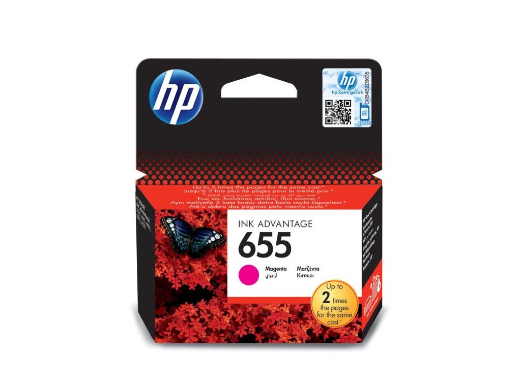 Atramentová náplň HP CZ111AE HP 655 magenta (600 str.) pre Deskjet Ink Advantage 3525/4615/4625/5525