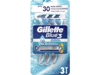 Gillette Jednorázový strojček Blue3 3ks Cool Ks