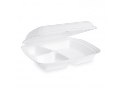 Menu box (XPS) 3dielny biely 241 x 207 x 69 mm [125 ks]