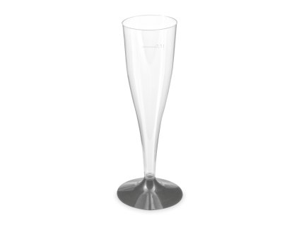 Pohárik kryštál na sekt (PS) dvojdielny s čiernou stopkou Ø65mm 0,1L [20 ks]