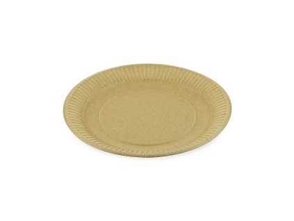 Papierový tanier nepremastiteľný kraft Ø23cm [100 ks]