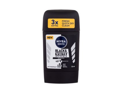 Nivea Stick Men 50ml B&W Invisible Original Ks