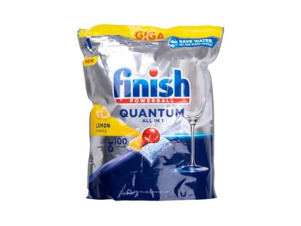 Finish tabs QUANTUM ALL IN 1 100pcs Lemon Kartón 4 ks (Výber balenia Kartón 4 ks)