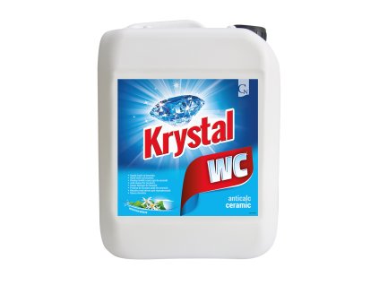 Krystal WC kyslý na keramiku, modrý 5l
