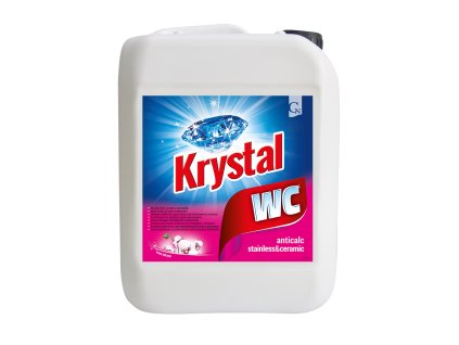 Krystal WC kyslý na nerez a keramiku, růžový 5l