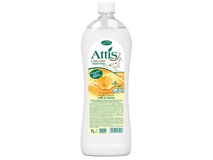 ATTIS Creamy - Milk and Honey, tekuté mydlo s glycerínom,1 L