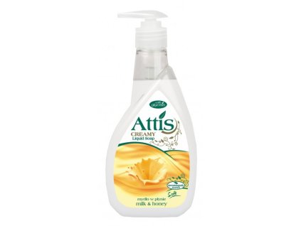ATTIS Creamy - Milk and Honey, tekuté mydlo s glycerínom, 400 ml