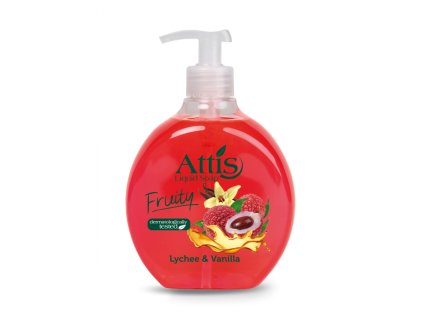 ATTIS Fruity Liči a Vanilka, tekuté mydlo s glycerínom,500 ml