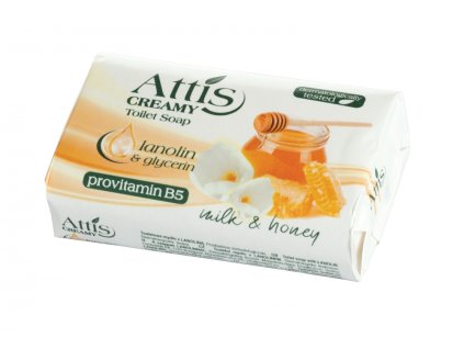 ATTIS CREAMY tuhé mydlo Mlieko a med, 100 g