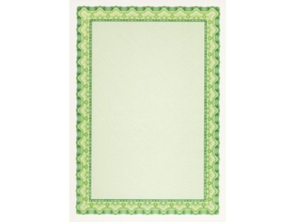 Certifikačný papier APLI A4, zelený, 115 g, 25 hárkov