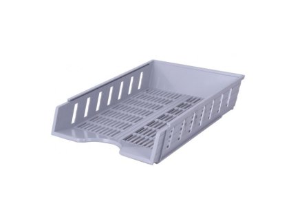 Odkladač rebrovaný sivý