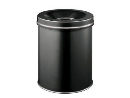 Kôš oceľový protipožiarny 15 ℓ čierny