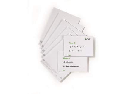 Náhradné kartičky pre Click Sign,Info Sign - 210x149 mm (A5)