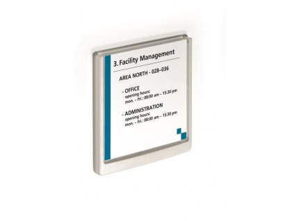 Informačná tabuľka Click Sign 149x148,5 biela