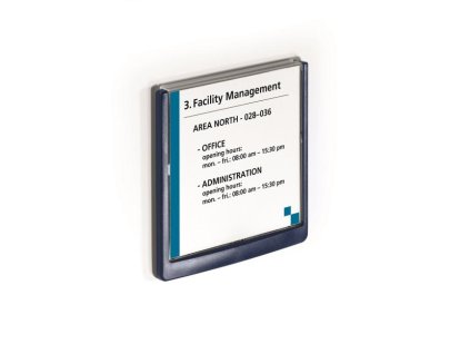 Informačná tabuľka Click Sign 149x148,5 modrá