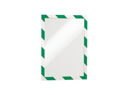 Samolepiaci Duraframe Security A4, zeleno-biely, bal.2 ks
