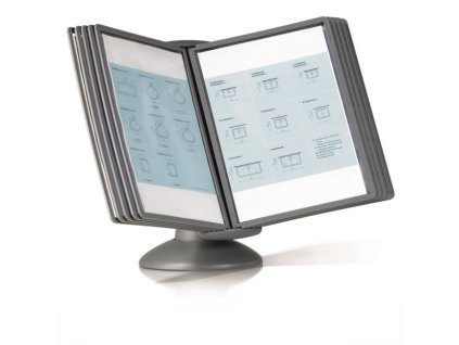 Stojan na stôl SHERPA motion s 10 panelmi grafitový