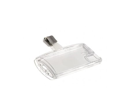 Visačka na 2 plastové karty so štipcom DURABLE 85x54mm 25ks