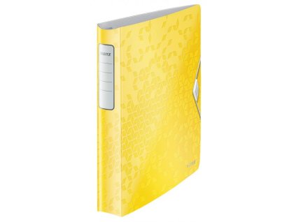 Zakladač 4-krúžkový Leitz Active WOW celoplastový 5,2cm žltý