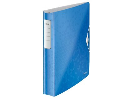 Zakladač 4-krúžkový Leitz Active WOW celoplastový 5,2cm metalický modrý