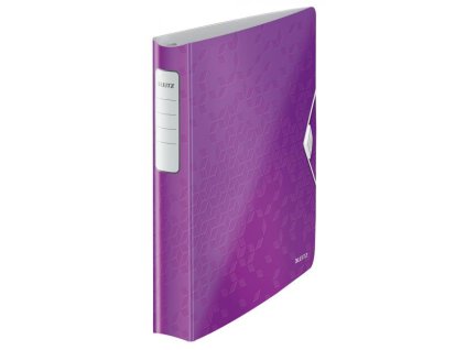Zakladač 4-krúžkový Leitz Active WOW celoplastový 5,2cm purpurový