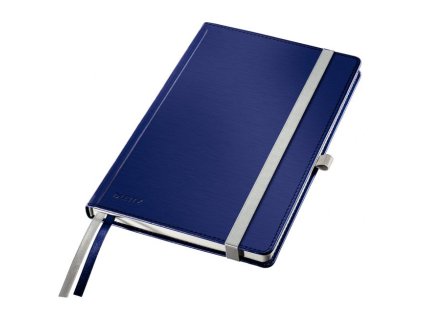 Zápisník linajkový A5 Leitz Style tvrdé dosky titánovo modrý